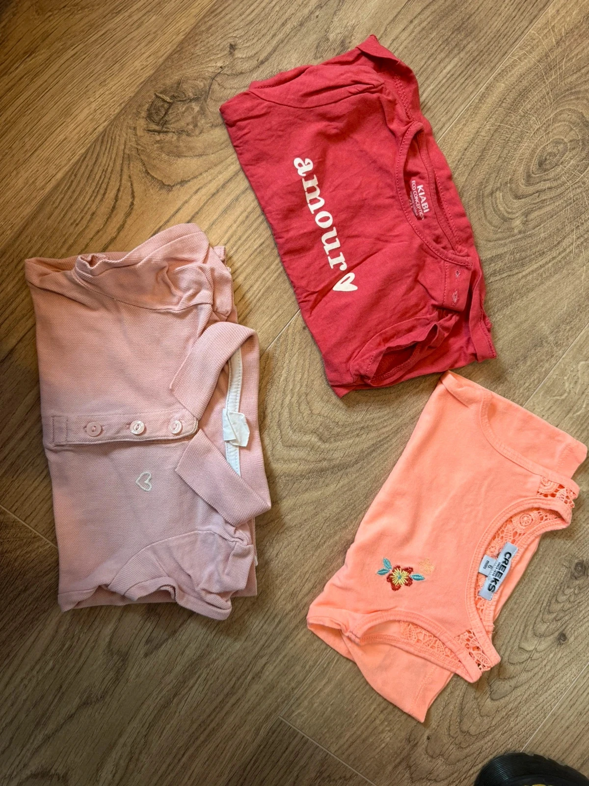 Lot de 3 top fille
